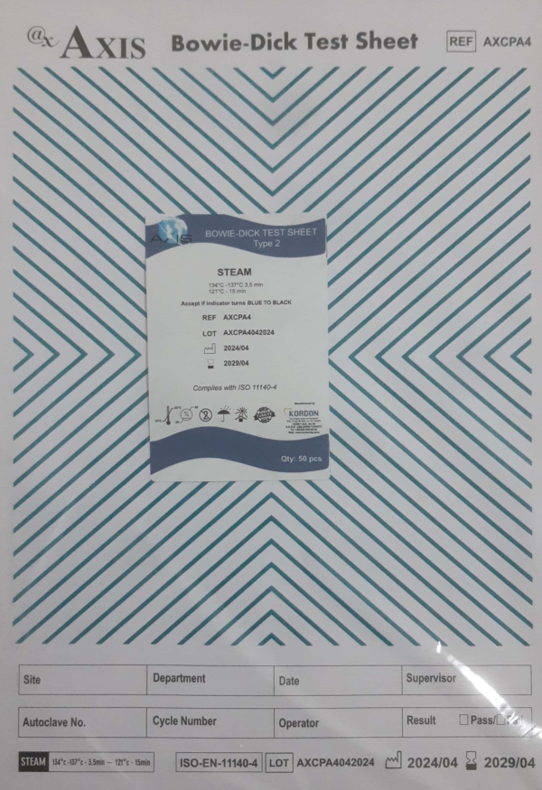BOWIE-DISK TEST SHEET (TYPE 2)